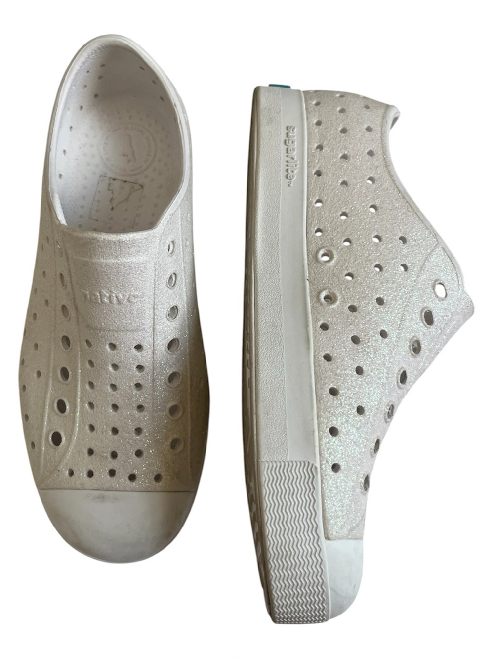 Native Slip-On in Sparkling Pearl